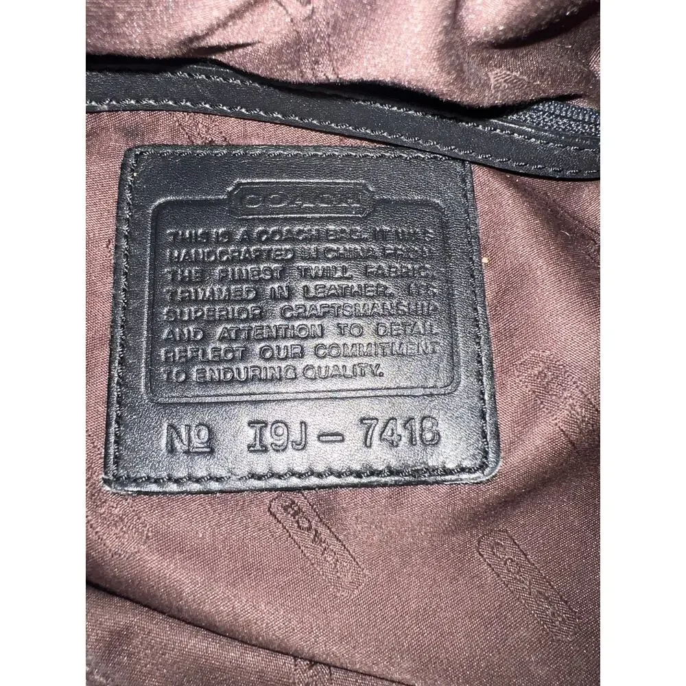 Coach 7418 Black Tote Bag – Slim Design, Laptop-Friendly, Excellent Condition